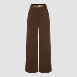Cider Brown Wide Leg Pants